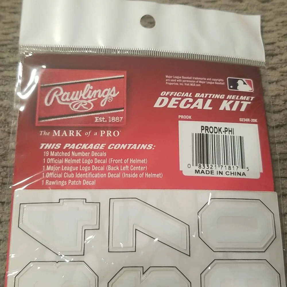 Phillies Baseball Decal Kit - Picture 5 of 6